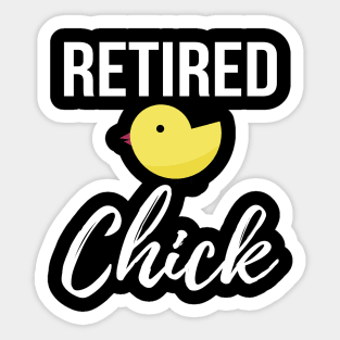 Retired Chick Sticker